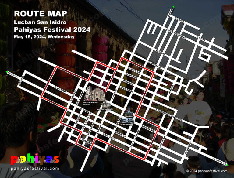 Pahiyas Route Map 2024